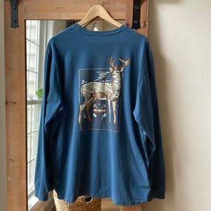 Southern Tide Whitetail Deer Long Sleeve Tee Shirt Size XL